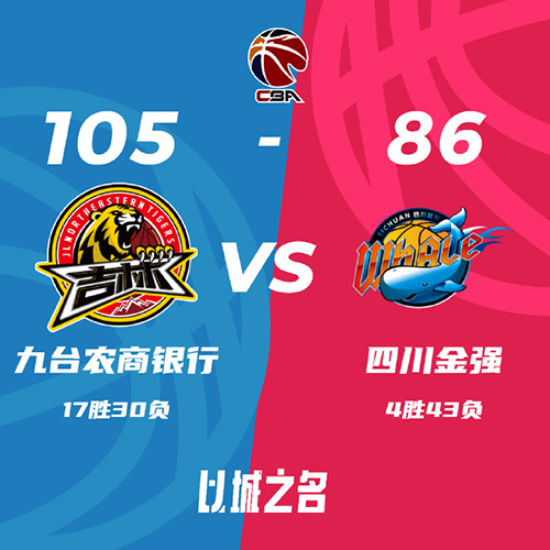 吉林  105 - 86  四川