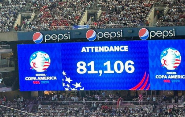 阿根廷1-0智利8万多人到场